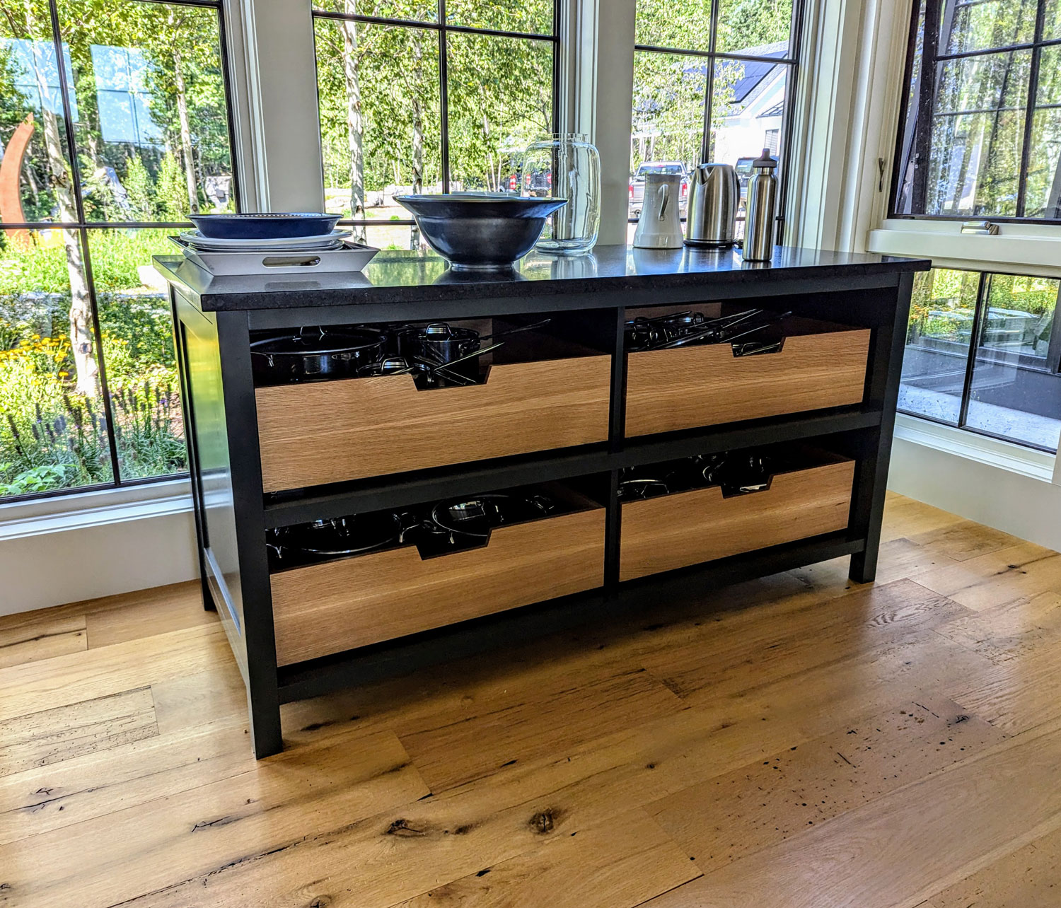kitchencredenza Endeavour Line Walnut Folding Dining Table